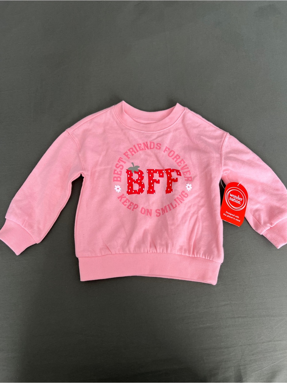 BFF Pink Kids Sweatshirt - Size 2T